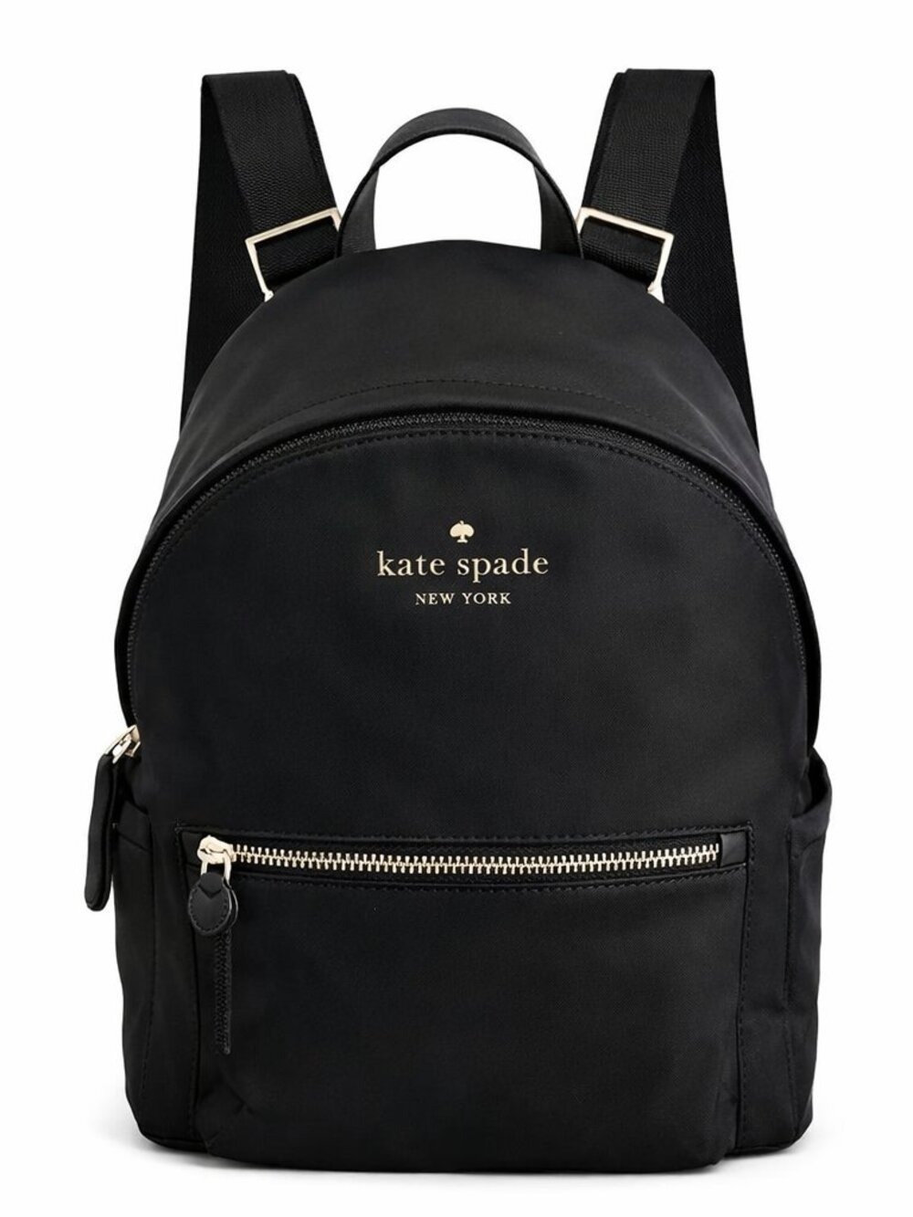 Kate Spade New York Chelsea Black Nylon Backpack | Gold Hardware | COA